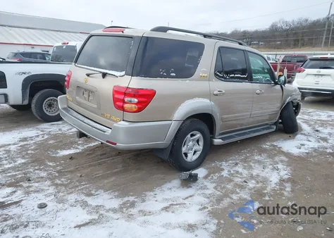 2002 Toyota Sequoia Sr5 V8 from USA, damaged, VIN 5TDBT44A52S110052